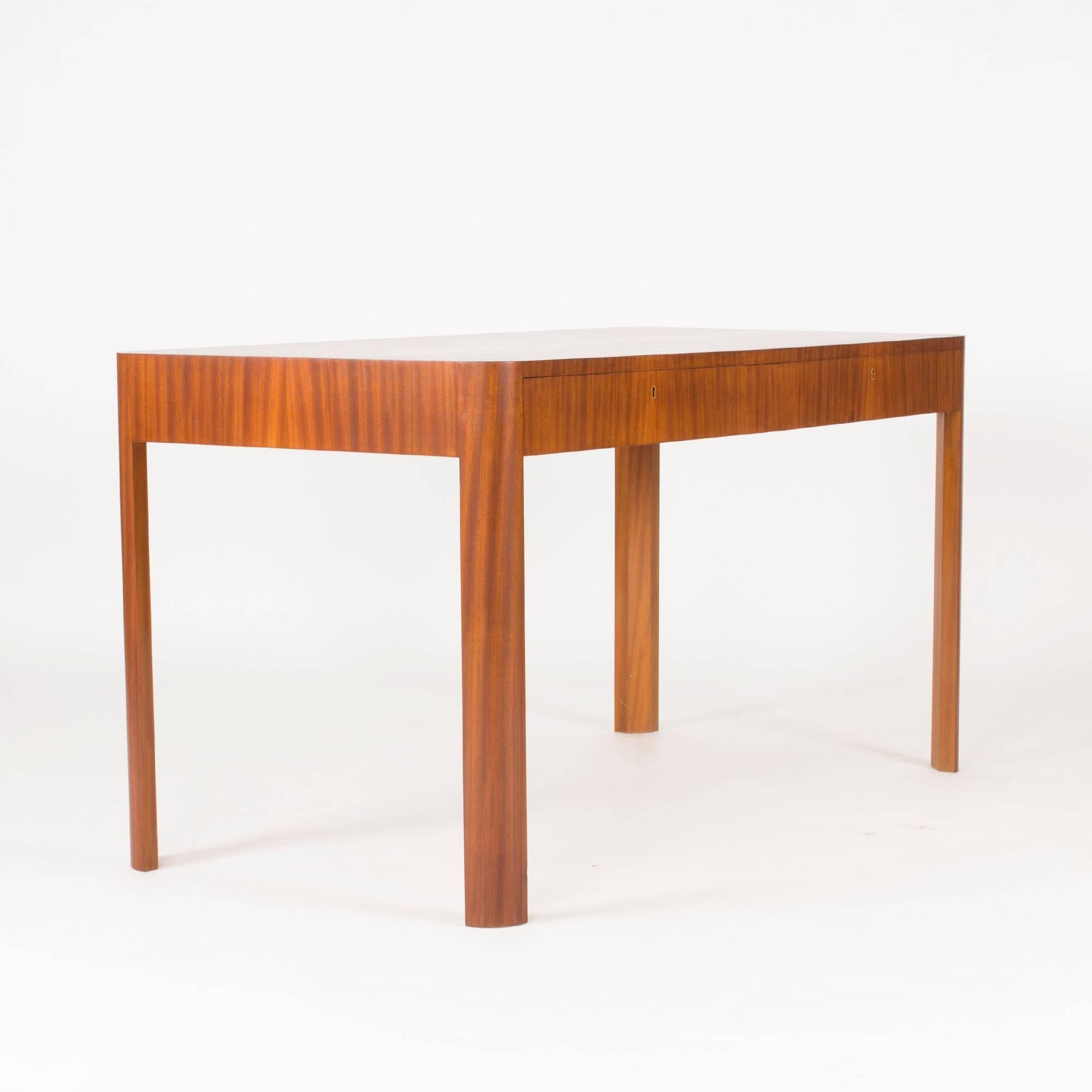 Scandinavian Modern Mahogany Desk in the Style of Margareta Köhler