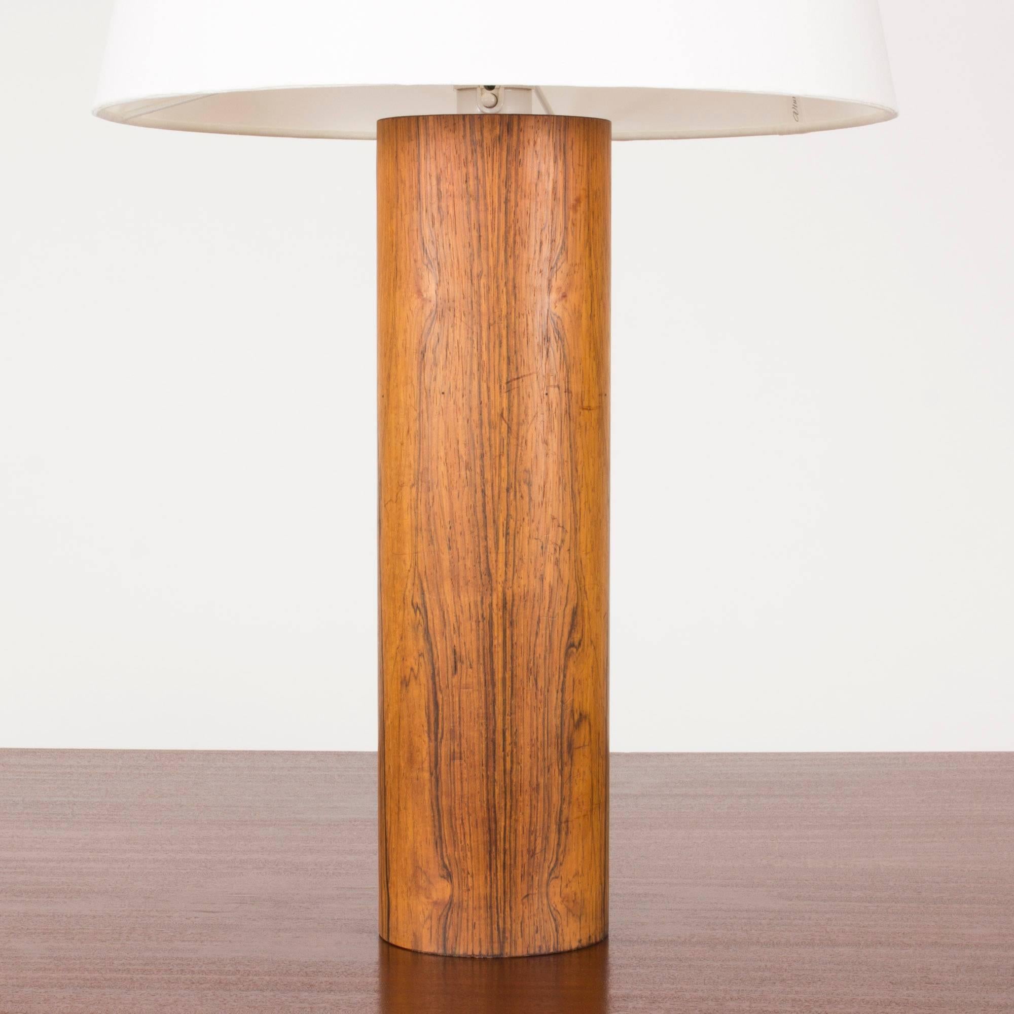 Scandinavian Modern Rosewood Table Lamp by Uno and Östen Kristiansson