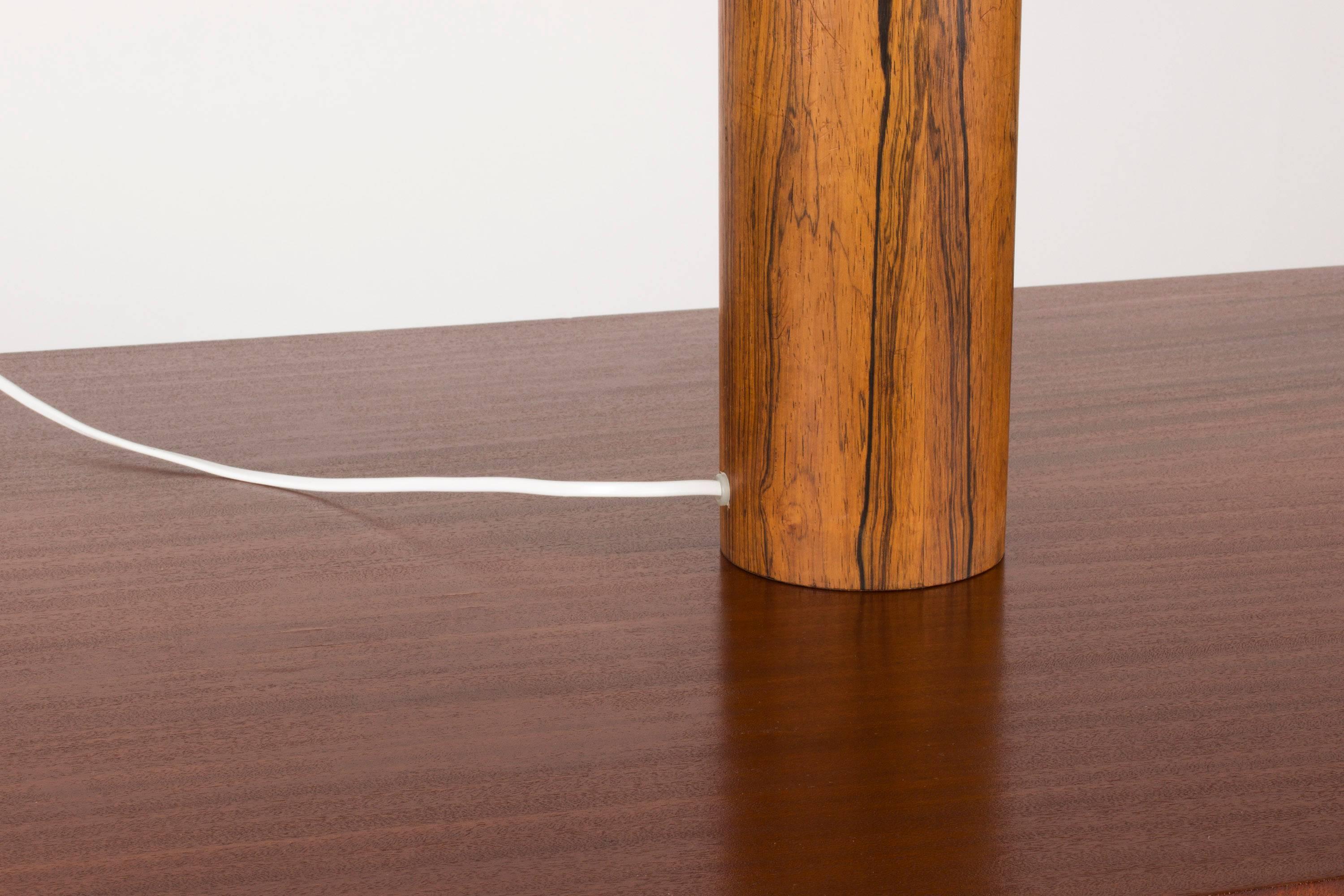Swedish Rosewood Table Lamp by Uno and Östen Kristiansson