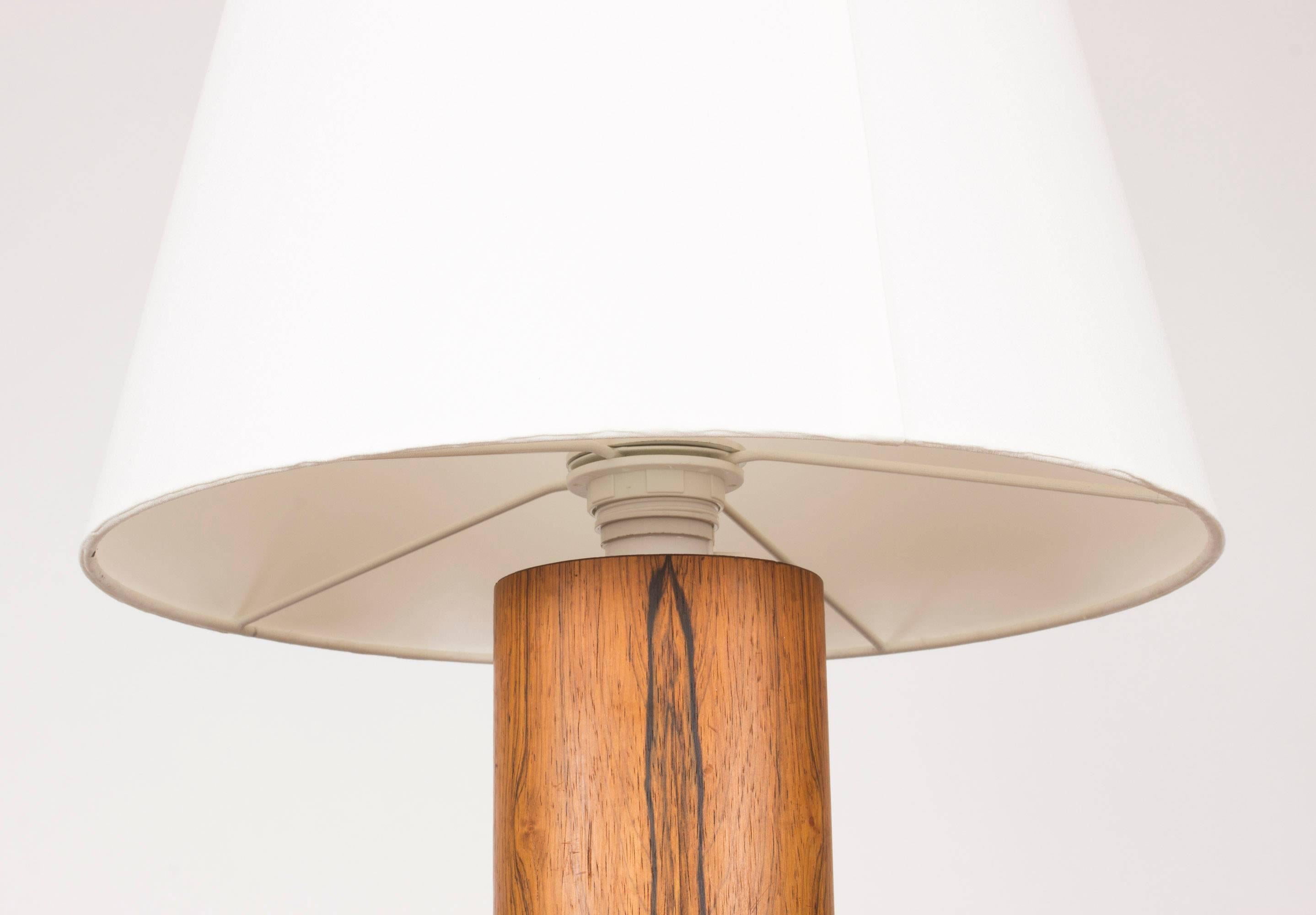 Rosewood Table Lamp by Uno and Östen Kristiansson In Excellent Condition In Stockholm, SE