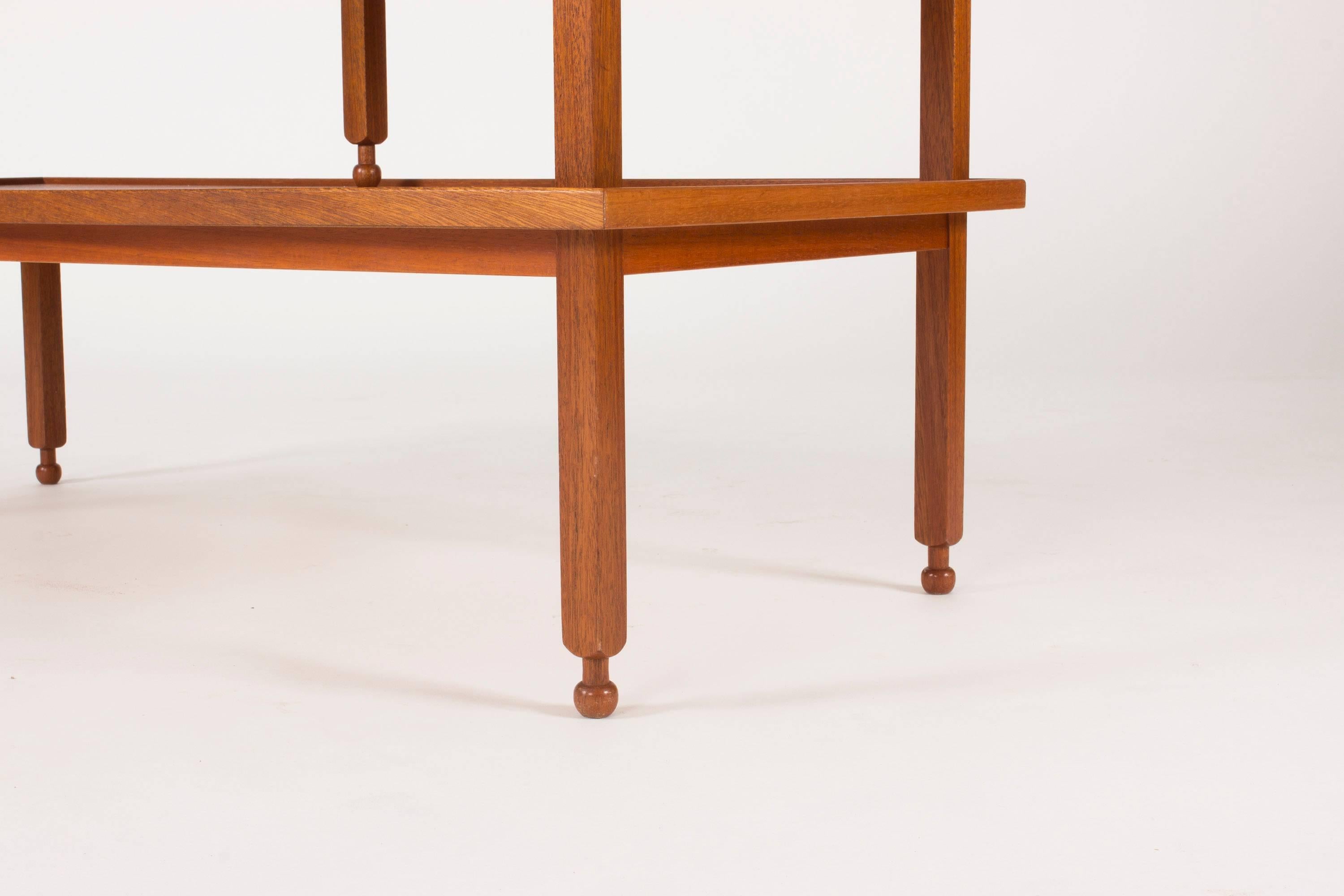Mid-20th Century Mahogany Side Table with a Drawer by Josef Frank For Sale