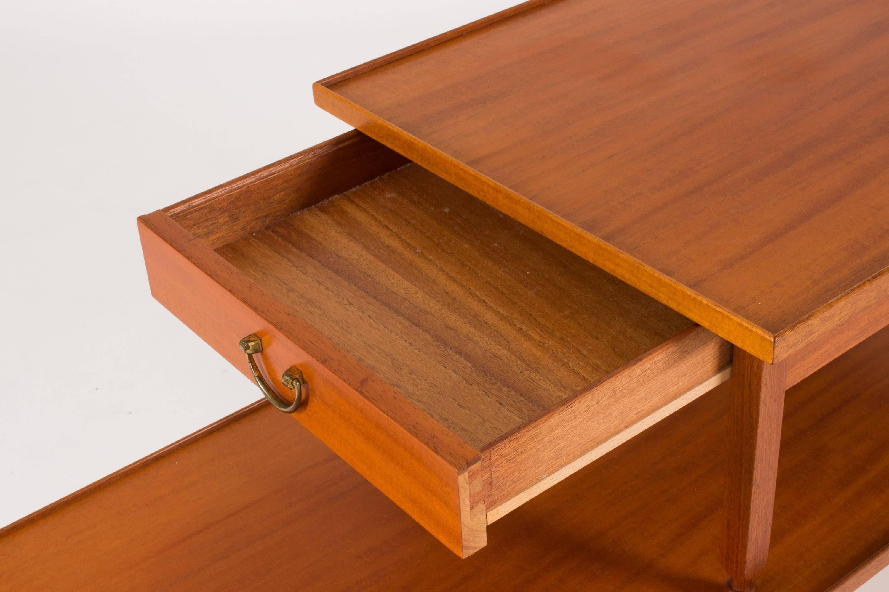 Mahogany Side Table with a Drawer by Josef Frank For Sale 2