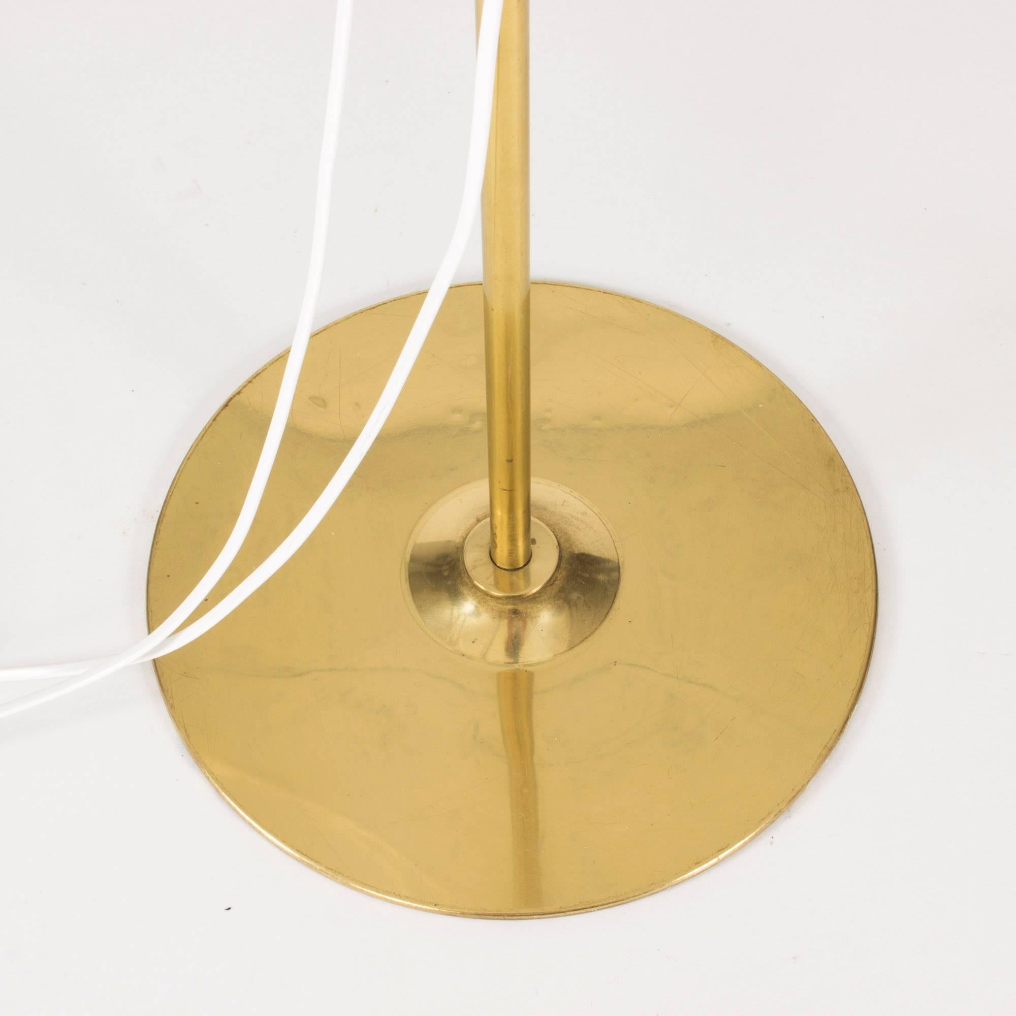 Double Shade Brass Floor Lamp by Hans Agne Jakobsson 1