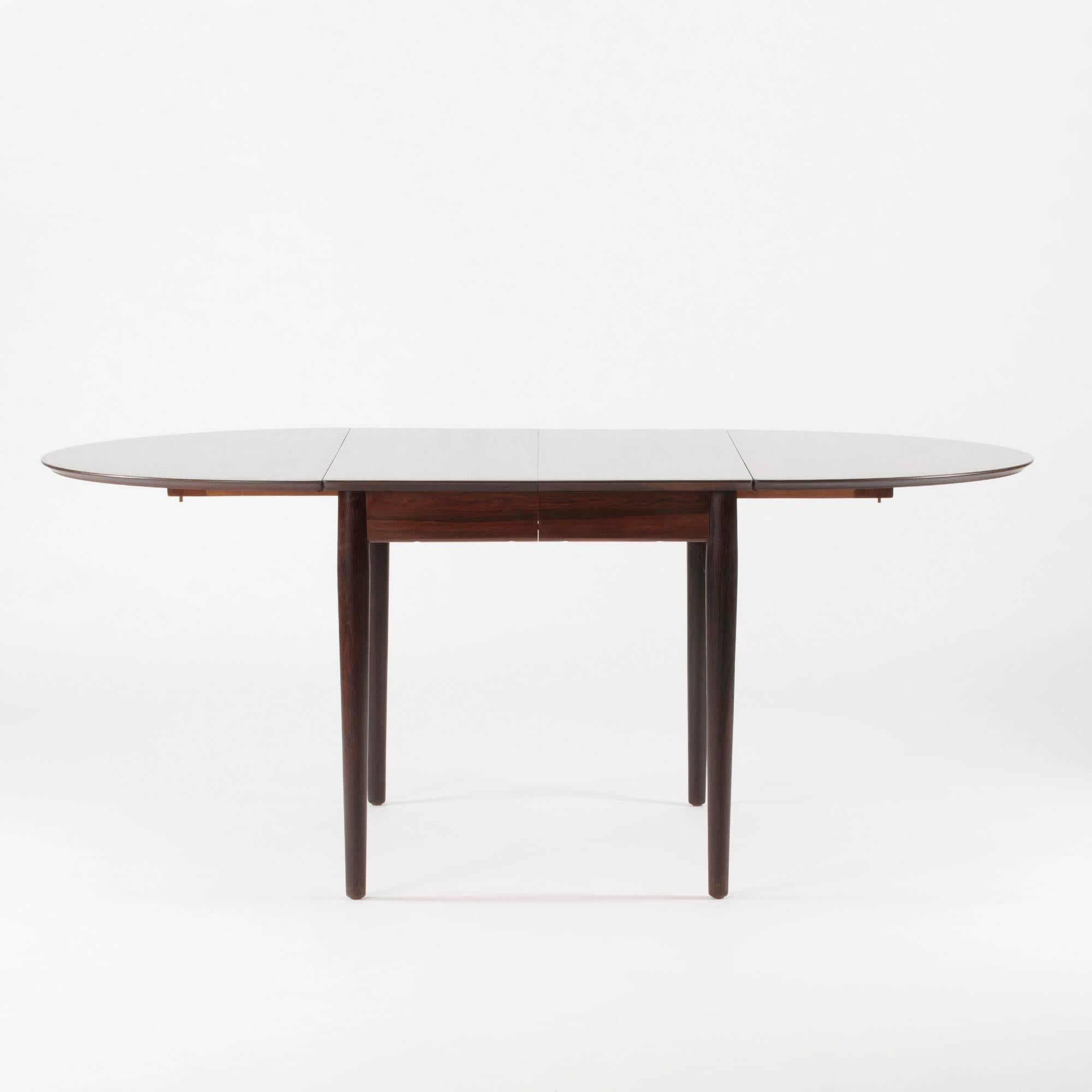 Rosewood Dining Table by Arne Vodder In Excellent Condition In Stockholm, SE