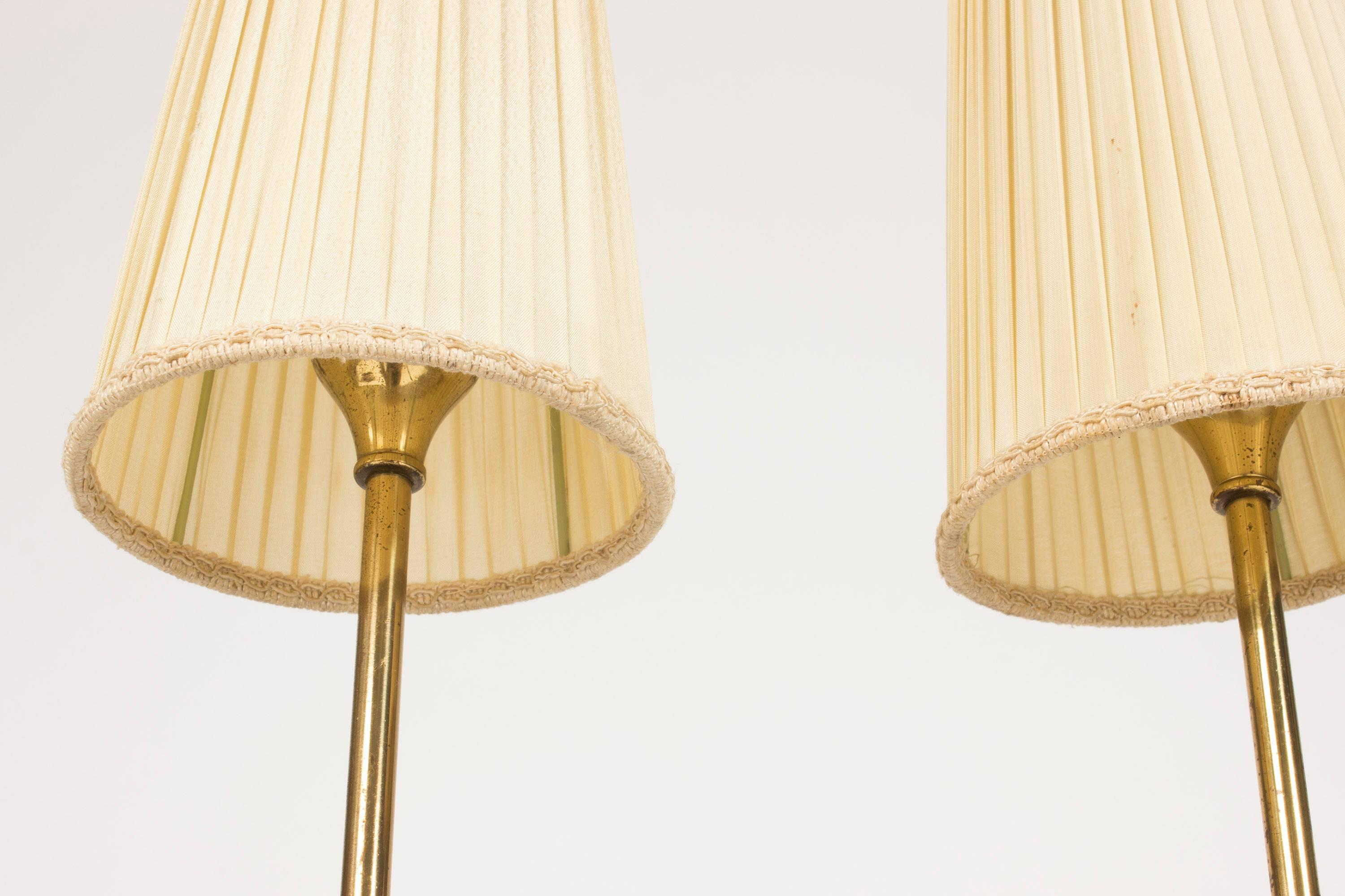 Pair of Brass Table Lamps by Josef Frank 2