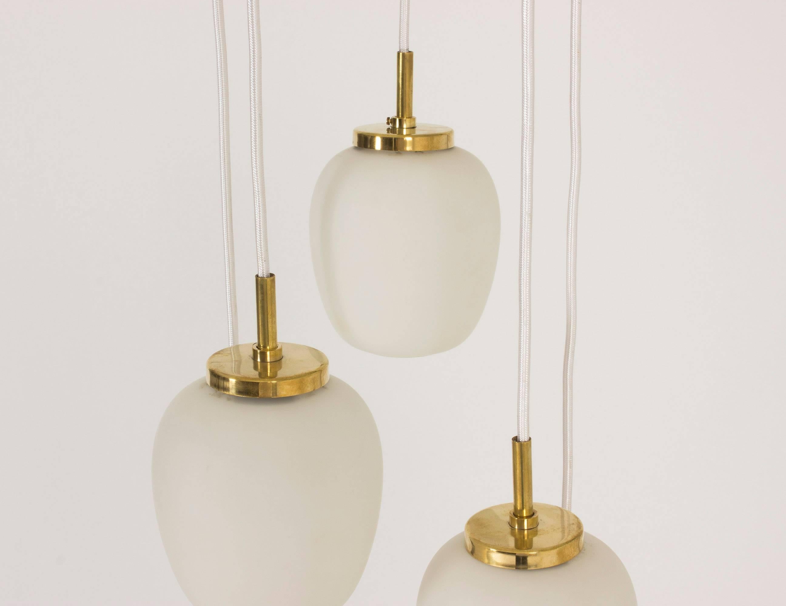 Danish Multiple Pendant Lamp by Bent Karlby