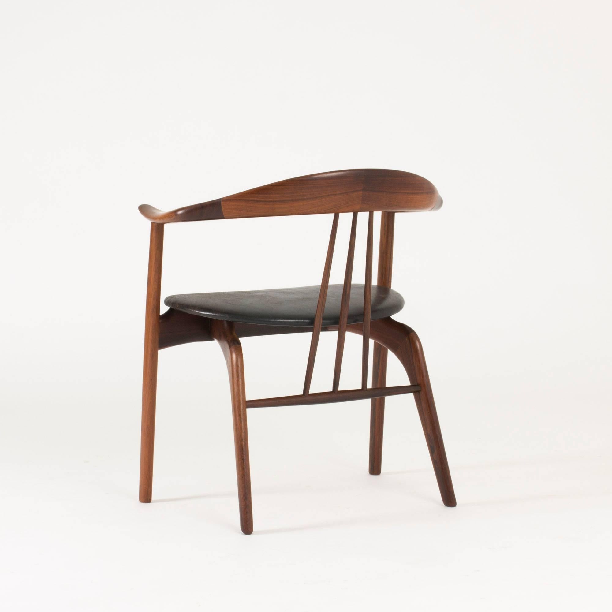 Scandinavian Modern Rosewood Armchair by Arne Hovmand Olsen
