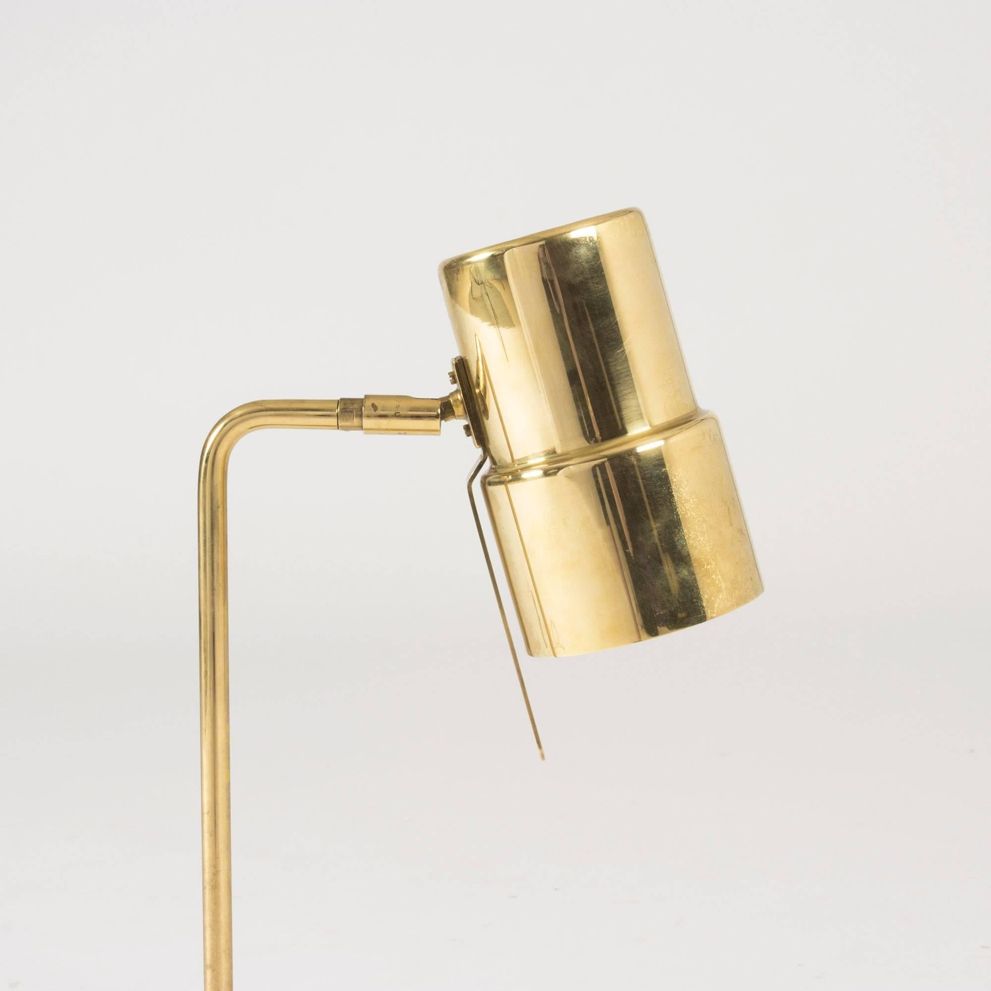 Scandinavian Modern Brass Desk Lamp by Hans-Agne Jakobsson