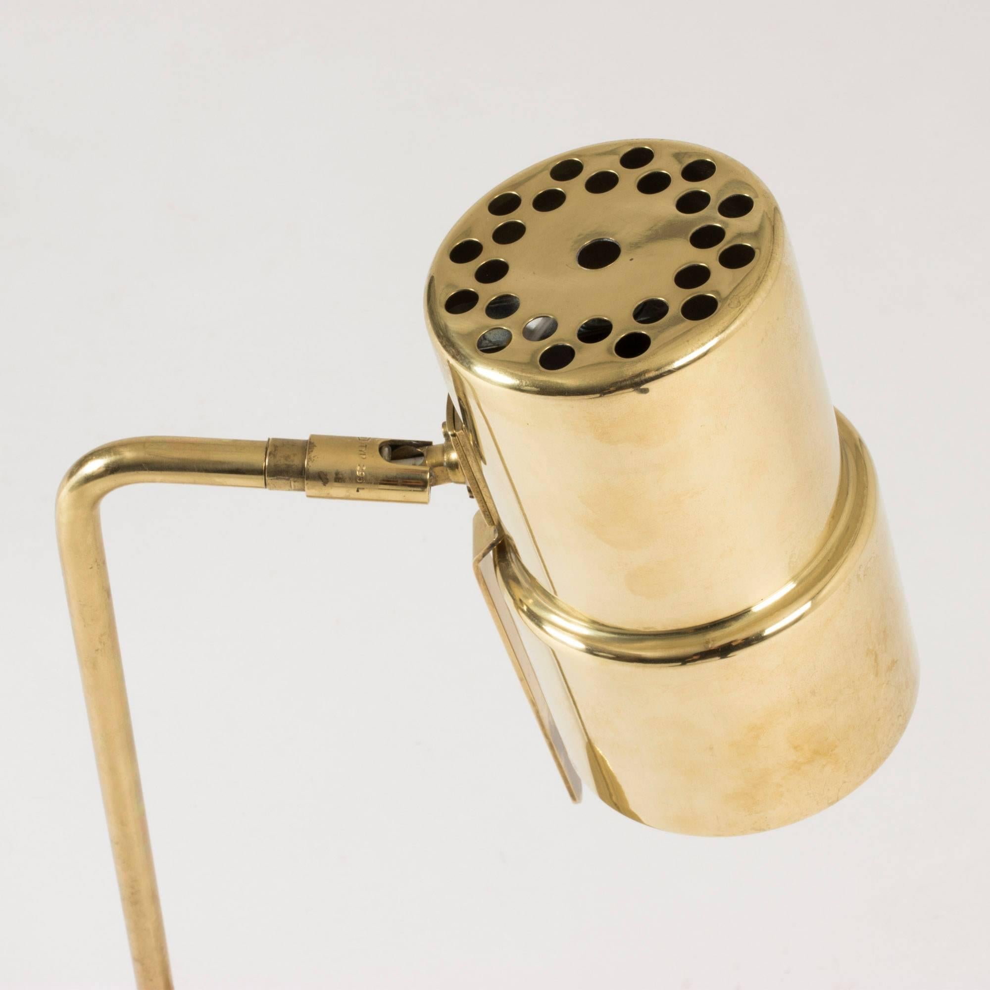 Brass Desk Lamp by Hans-Agne Jakobsson In Excellent Condition In Stockholm, SE