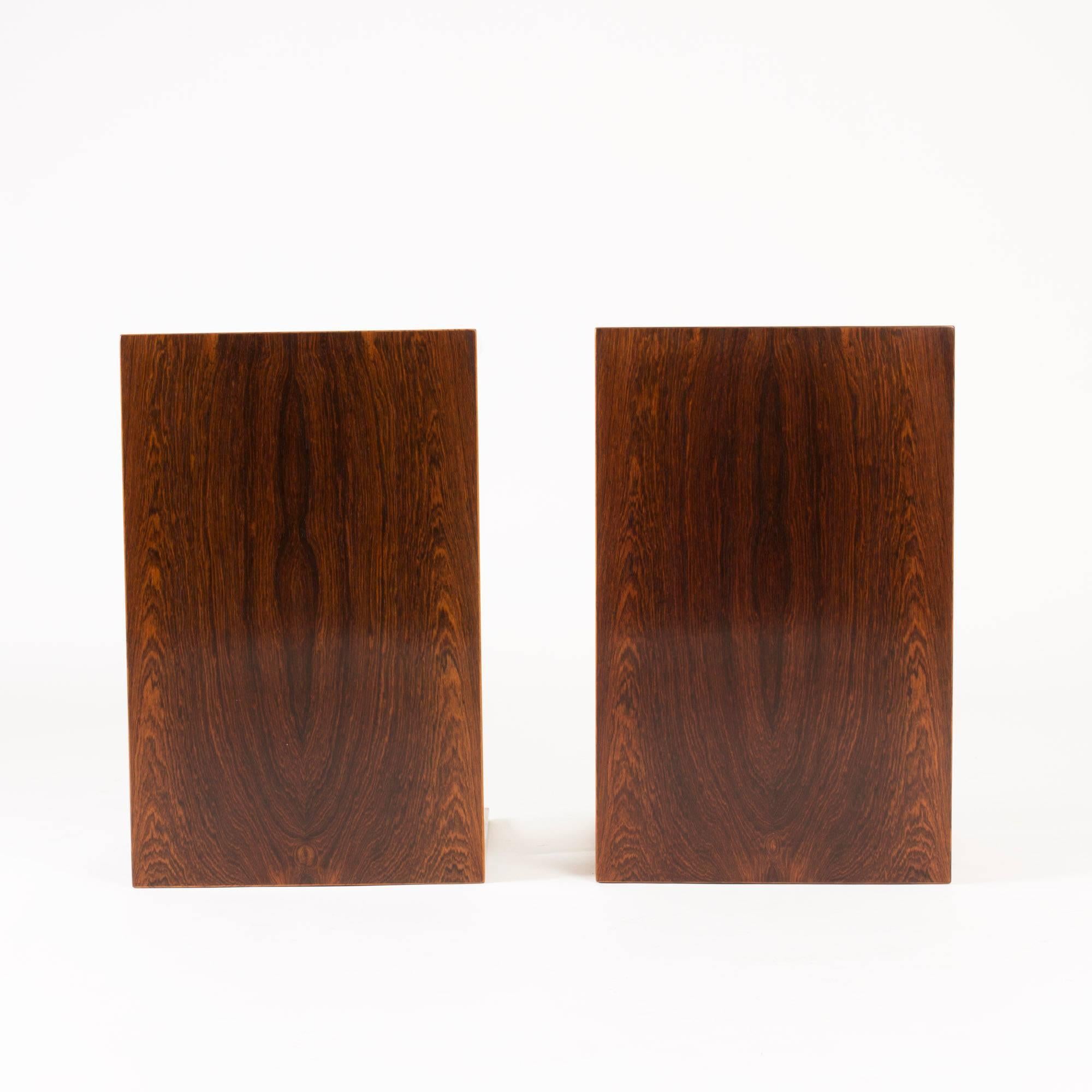 Mid-20th Century Pair of Rosewood Side Tables by Severin Hansen