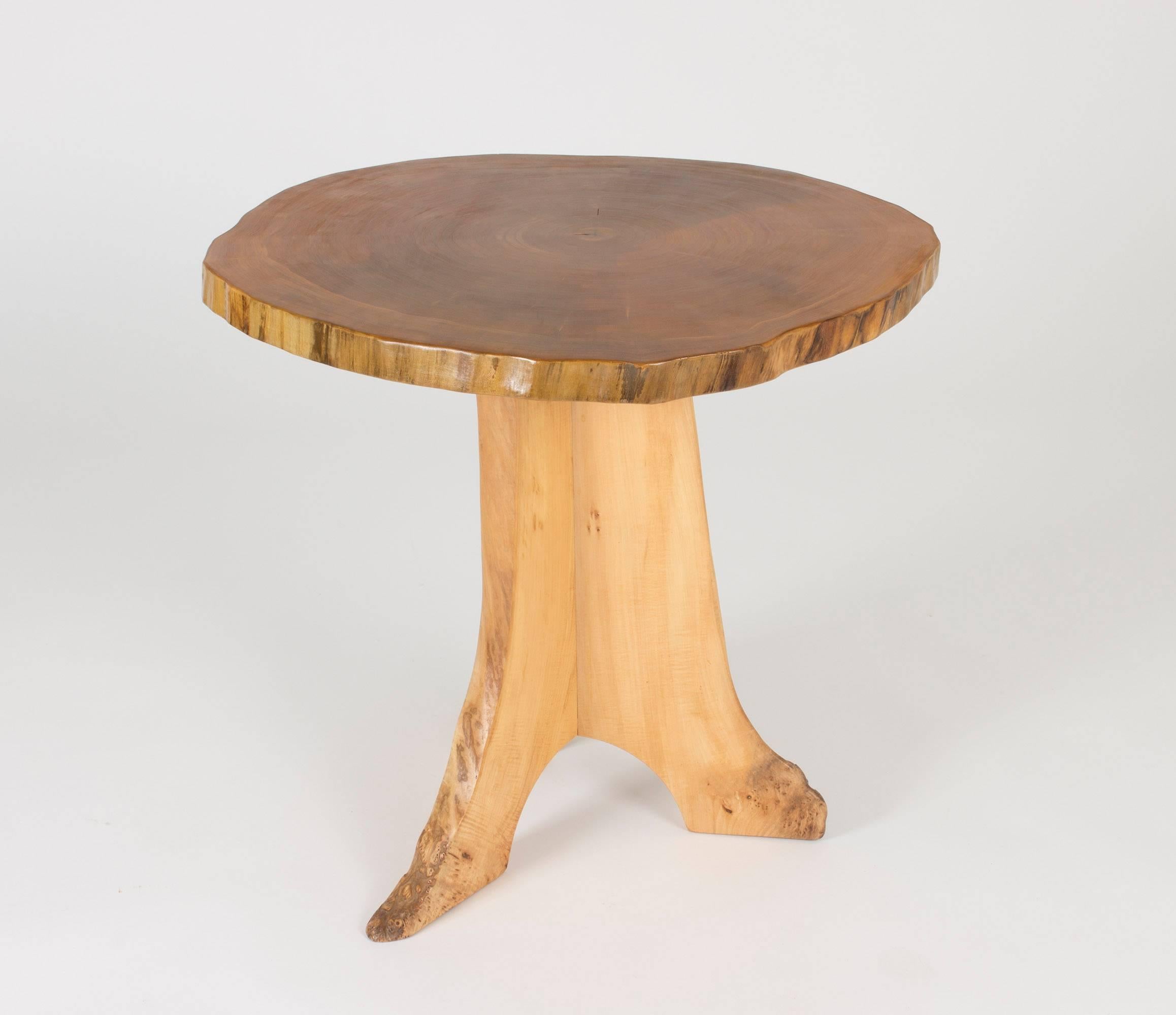 Scandinavian Modern Poplar Occasional Table by Sigvard Nilsson