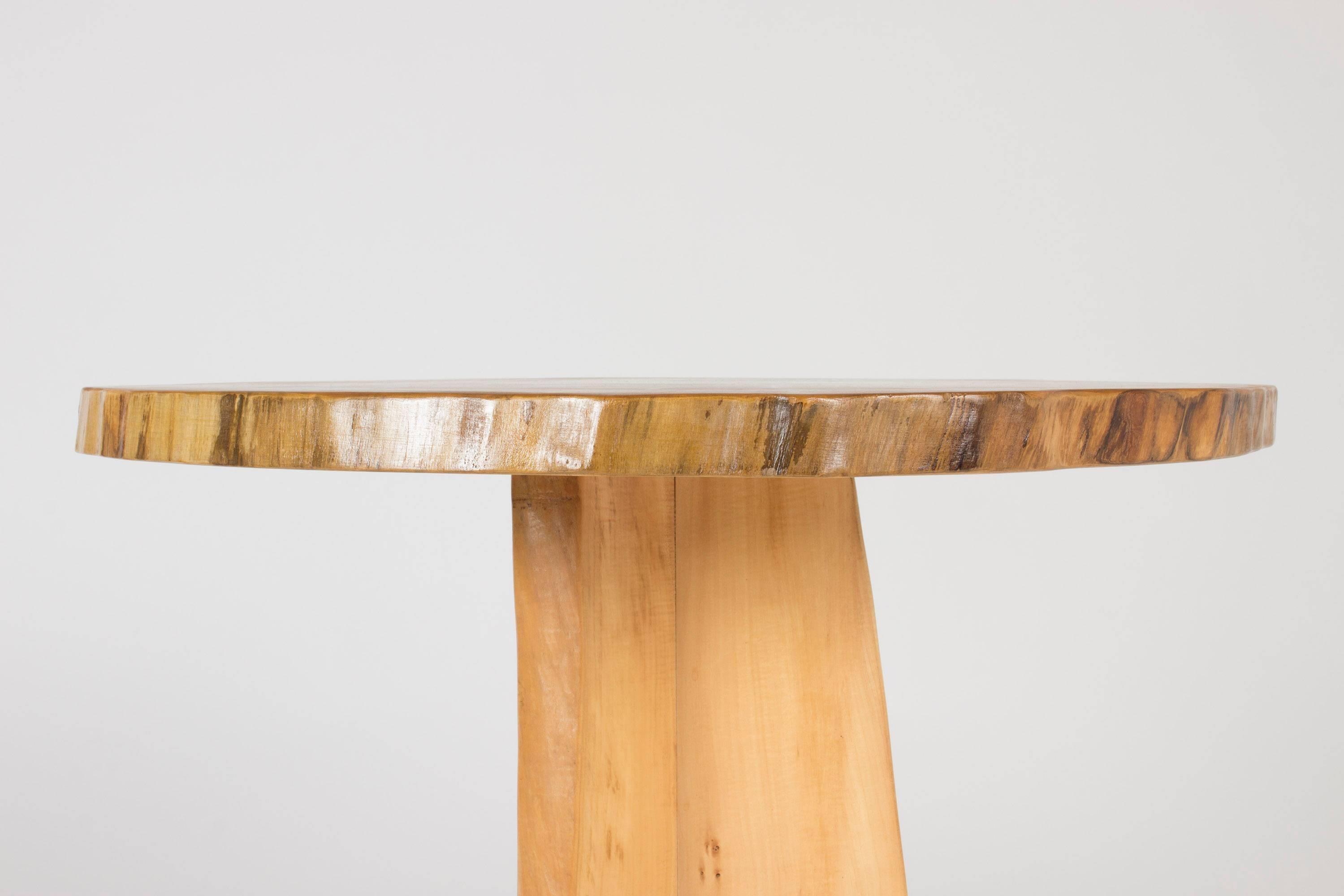 Mid-20th Century Poplar Occasional Table by Sigvard Nilsson