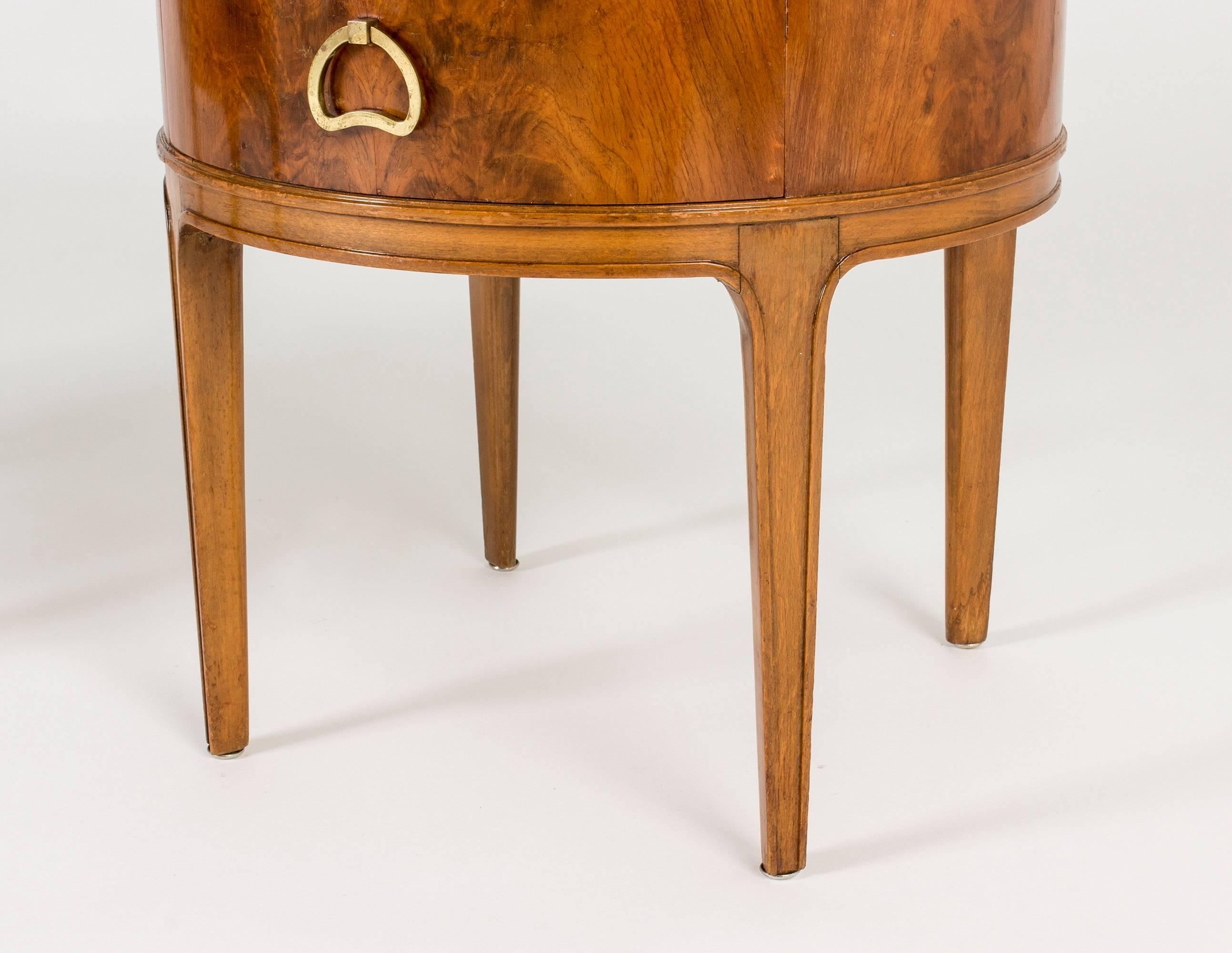 Pair of Mahogany and Glass Bedside Tables by Axel Larsson 3