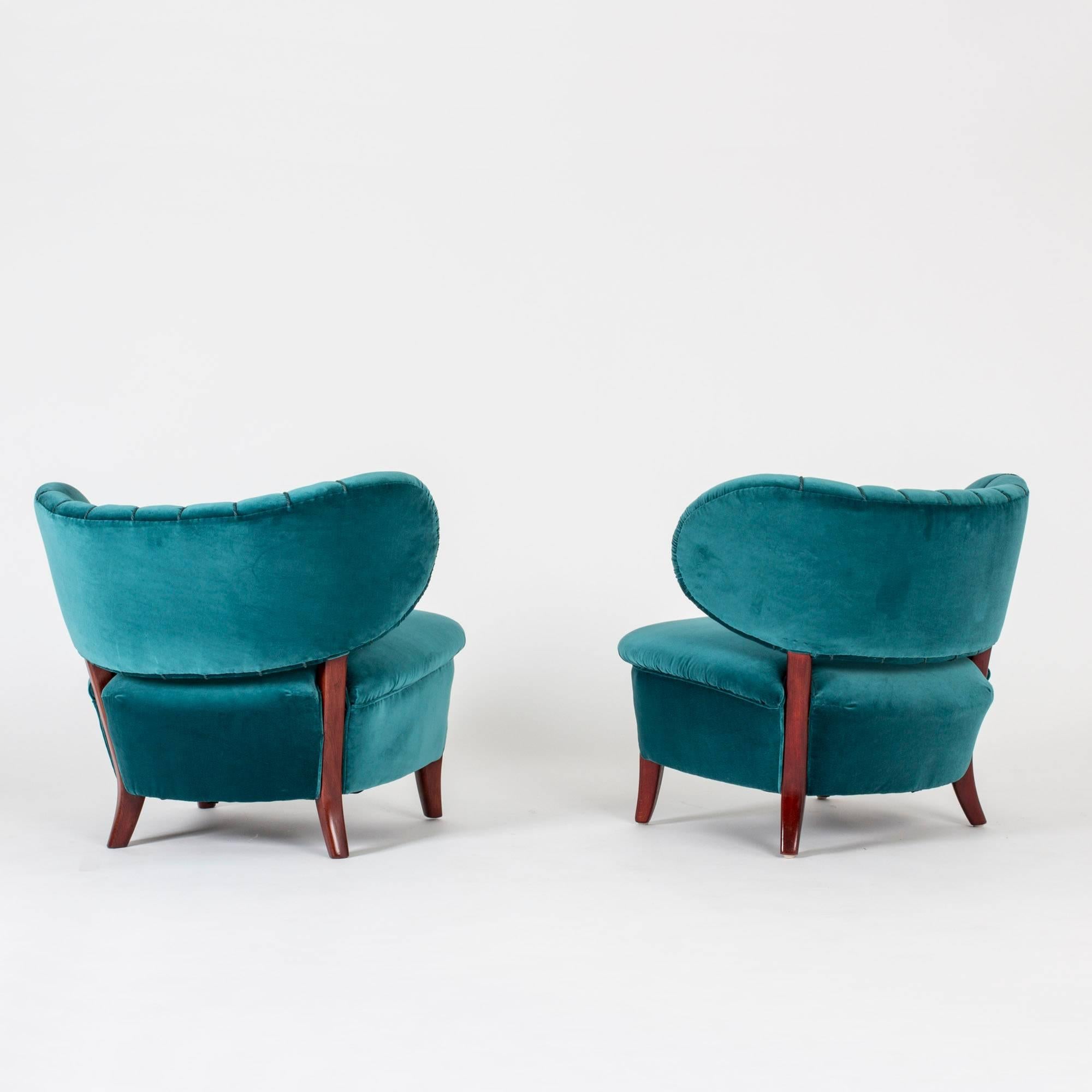 Scandinavian Modern Pair of Lounge Chairs by Otto Schulz