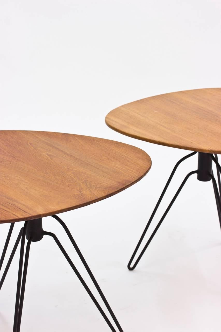 Scandinavian Modern Pair of End Tables by Hans Agne Jakobsson