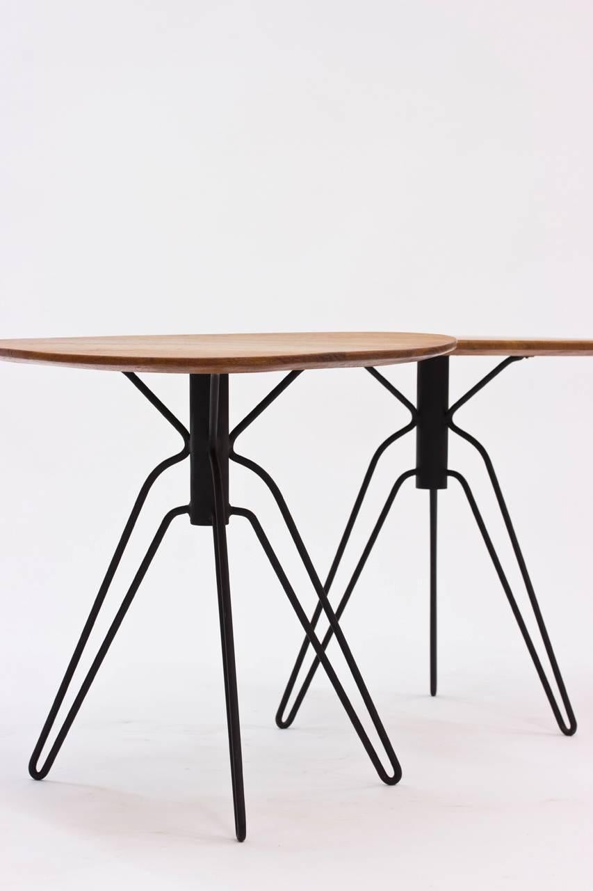 Swedish Pair of End Tables by Hans Agne Jakobsson
