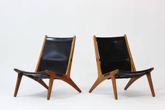 Pair of "Hunting Chairs" by Uno and Östen Kristiansson for Luxus