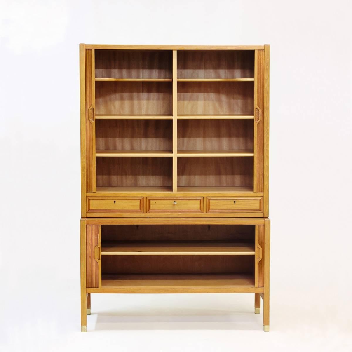 Mid-20th Century Oak and Teak Cabinet by Carl-Axel Acking