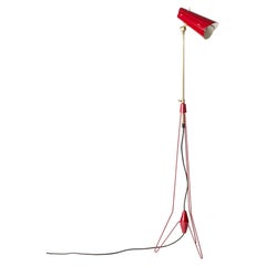 Midcentury Modern Floor Lamp by Bertil Brisborg, NK, Sweden, 1950s
