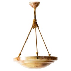 Swedish Grace Alabaster Pendant, 1920s