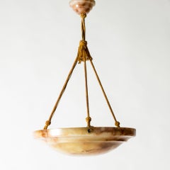 Swedish Grace Alabaster Pendant, 1920s