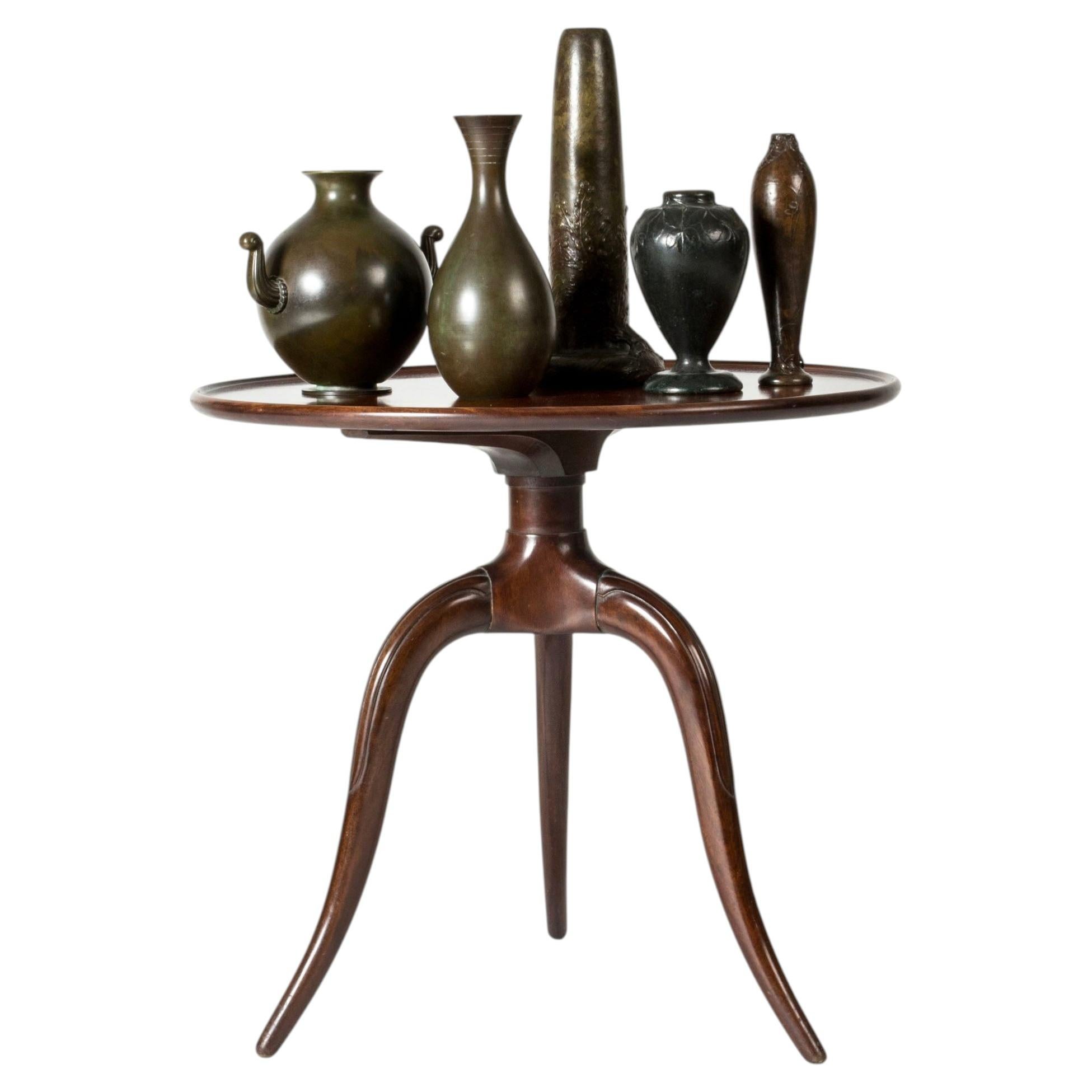 Danish Modern Mahogany Side Table by Frits Henningsen, Denmark, 1930/40s For Sale
