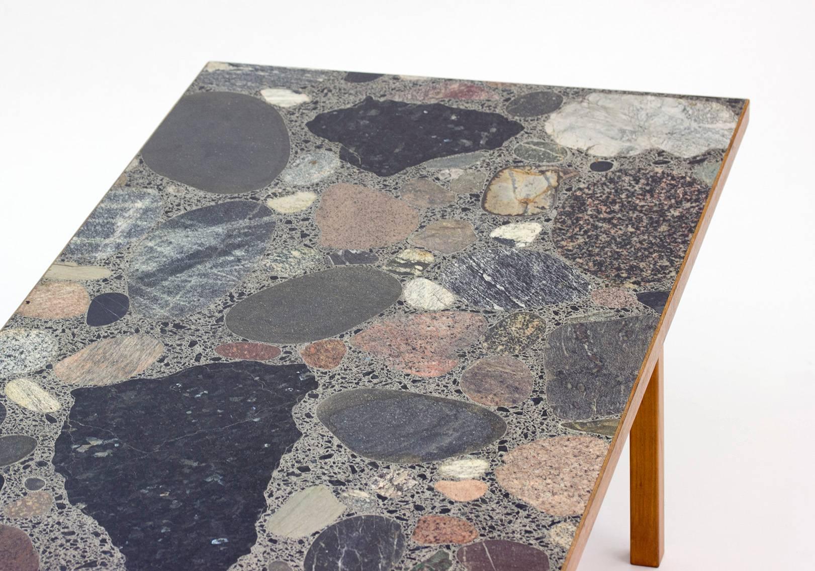 Norwegian Stone coffee table by Erling Viksjø