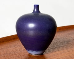 Midcentury Stoneware Vase by Berndt Friberg, Gustavsberg, Sweden, 1950s