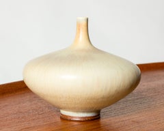Midcentury Stoneware Vase by Berndt Friberg, Gustavsberg, Sweden, 1954