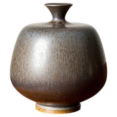 Vaso in gres di metà secolo di Berndt Friberg, Gustavsberg, Svezia, 1965