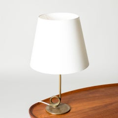 Lampe de bureau moderne suédoise en laiton, Suède, années 1940
