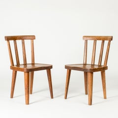Swedish "Utö" Pine Chairs by Axel Einar Hjorth, Nordiska Kompaniet, 1930s
