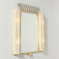 Swedish Modern Wall Mirror from Bjerkås Armatur, Sweden, 1940s