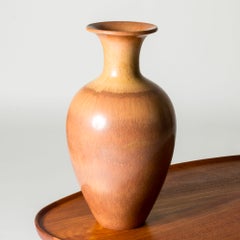 Vintage Midcentury Stoneware Floor Vase by Gunnar Nylund, Sweden, 1940s
