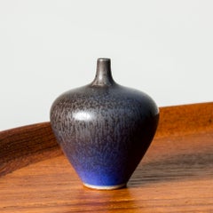 Miniature Stoneware Vase by Berndt Friberg, Gustavsberg, Sweden, 1965