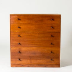 Midcentury Modern Teak Chest of Drawers by Mogens Koch, Denmark, 1960s
