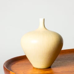 Midcentury Stoneware Vase by Berndt Friberg, Gustavsberg, Sweden, 1971