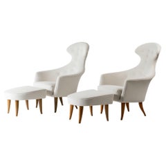 Sillones «Stora Eva» de Kerstin Hörlin-Holmquist, NK, Suecia, década de 1950