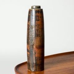 Vase en grès du milieu du siècle par Carl-Harry Stålhane, Rörstrand, Suède, années 1960