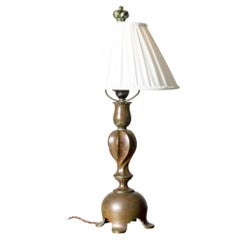 Lampe de table suédoise « Swedish Grace » en bronze patiné, par Sune Bäckström, Suède, années 1920-1930