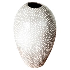 Vase de sol en faïence, par Ingrid Atterberg, Upsala-Ekeby, Suède, années 1940-1950