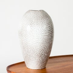 Vase de sol en faïence, par Ingrid Atterberg, Upsala-Ekeby, Suède, années 1940-1950