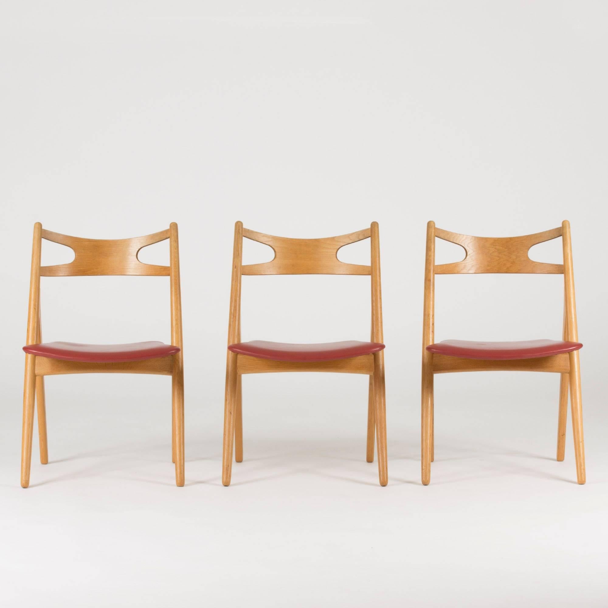 Danish Set of Dining Chairs by Hans J. Wegner, 1952