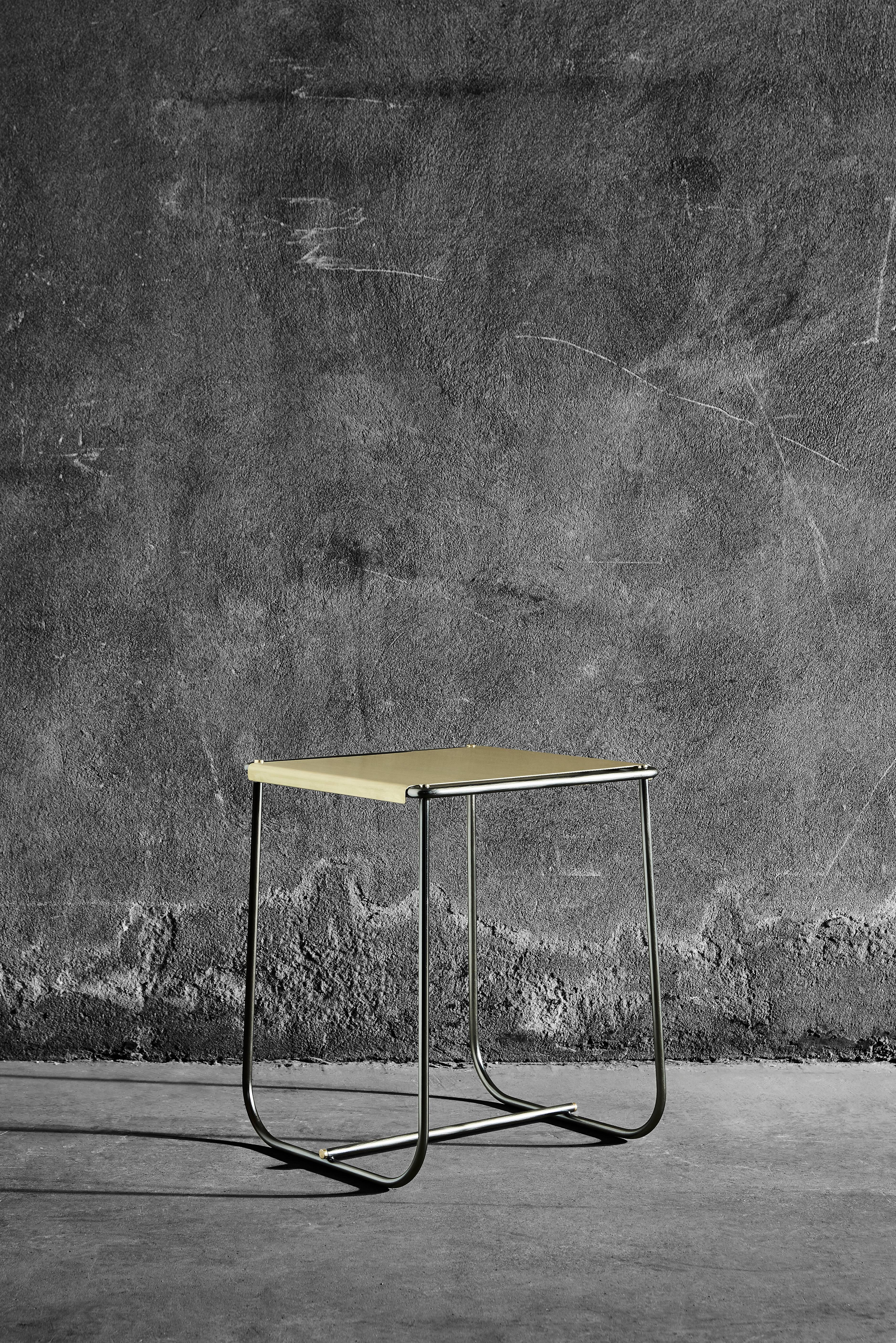 Stam Metal Stool Designed by Lido Studio for Mingardo In New Condition For Sale In Brooklyn, NY
