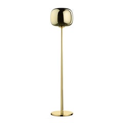 Dusk Dawn Floor Lamp in Brass and Metalized Glass Designed by Branch