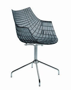 Chaise Meridiana en polycarbonate et acier conçue par C. Pillet pour Driade