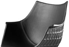 Taburete alto giratorio de cuero y acero "Meridiana" de Christophe Pillet para Driade