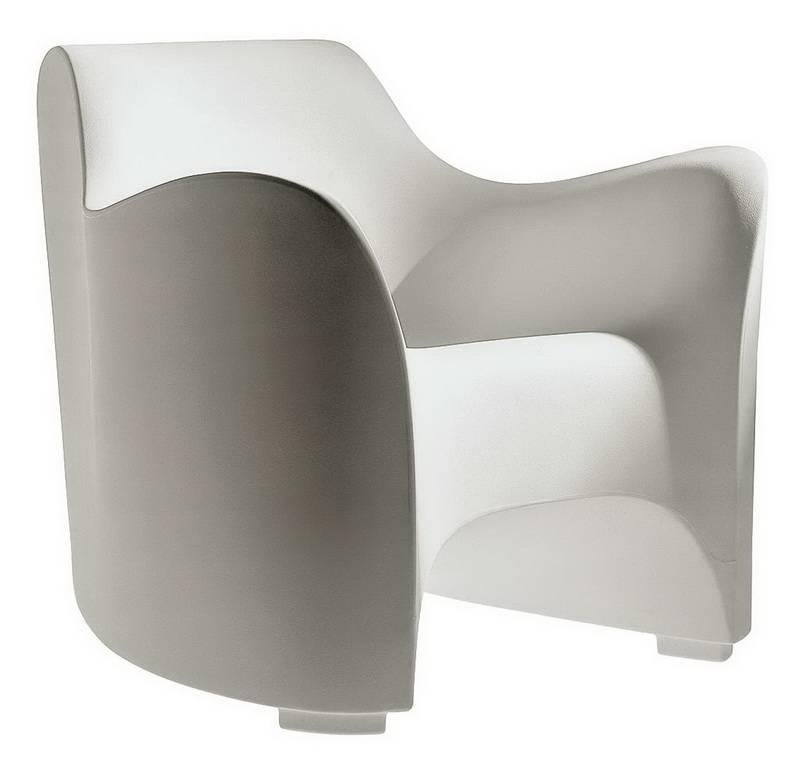 "Tokyo-Pop" White or Black Monobloc Armchair Designed by T. Yoshioka for Driade