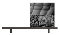 "Ercole e Afrodite Composition 4" Black or White Modular Box System by Driadelab