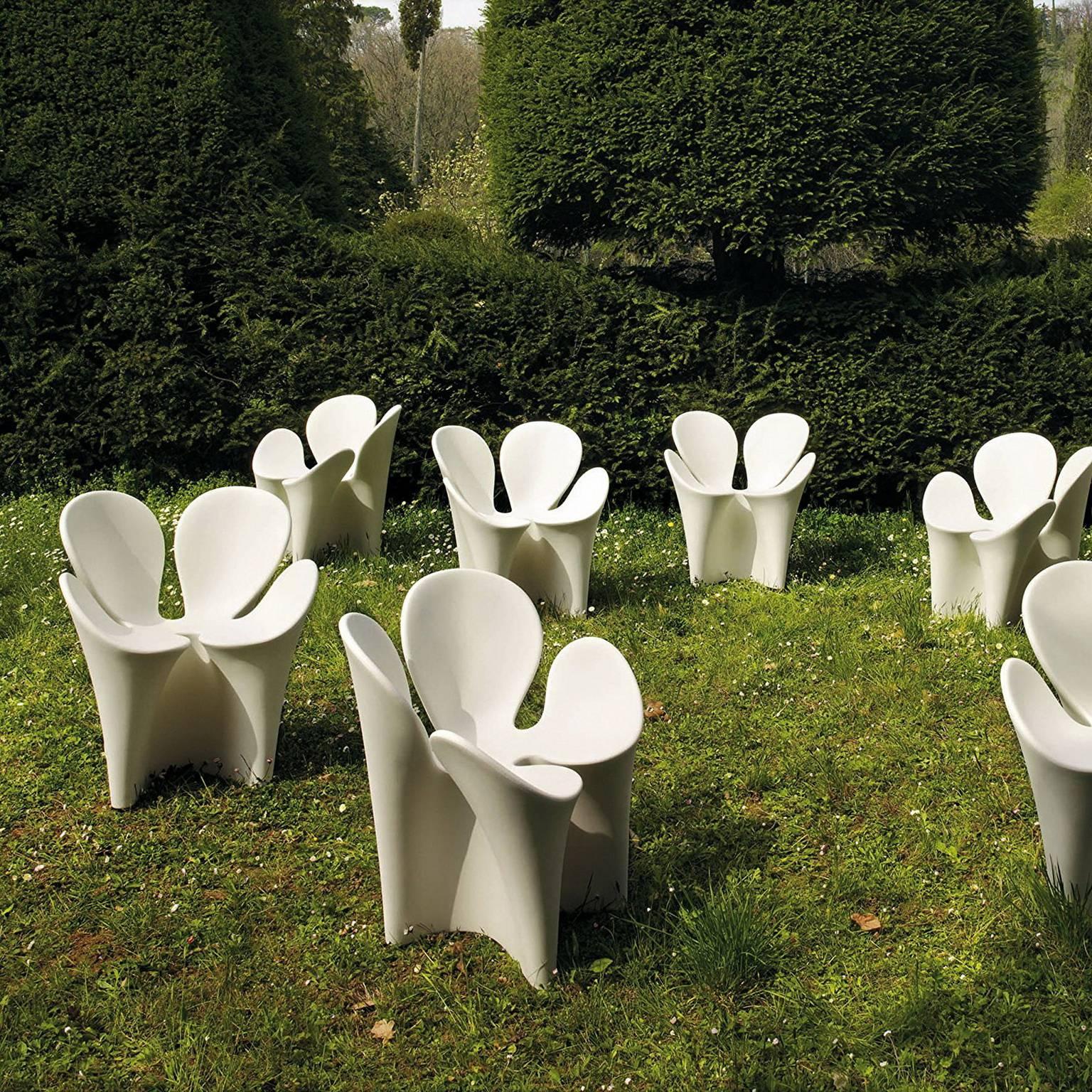 Fauteuil monobloc en forme de fleur en forme de trèfle conçu par Ron Arad pour Driade en vente 3